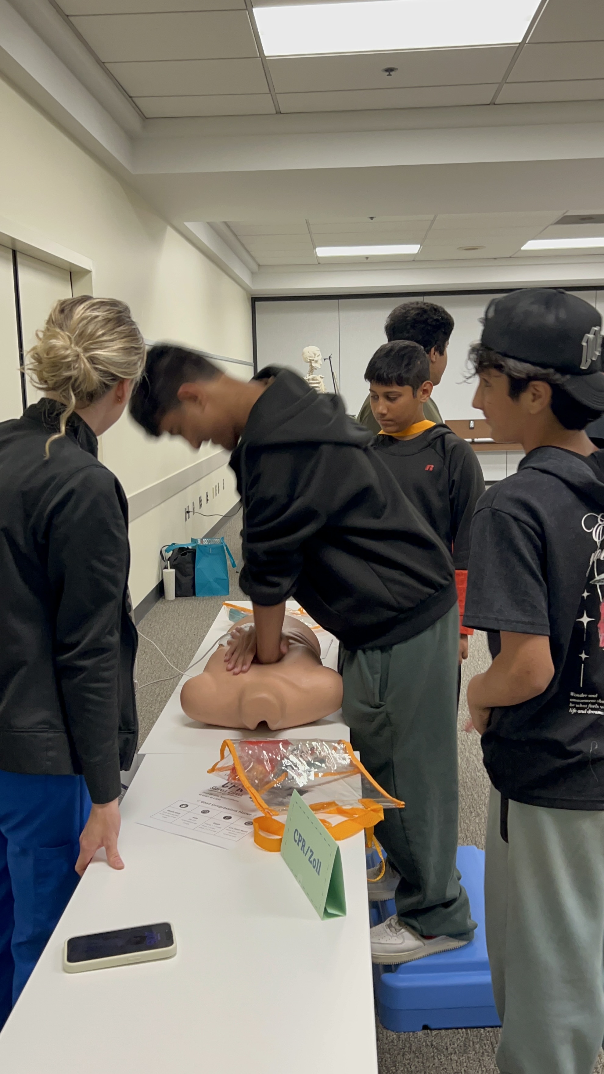 Students from Afghan Health Initiative during an activity at Valley Medical Center & Clinics