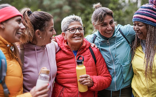 Image of women on a hike